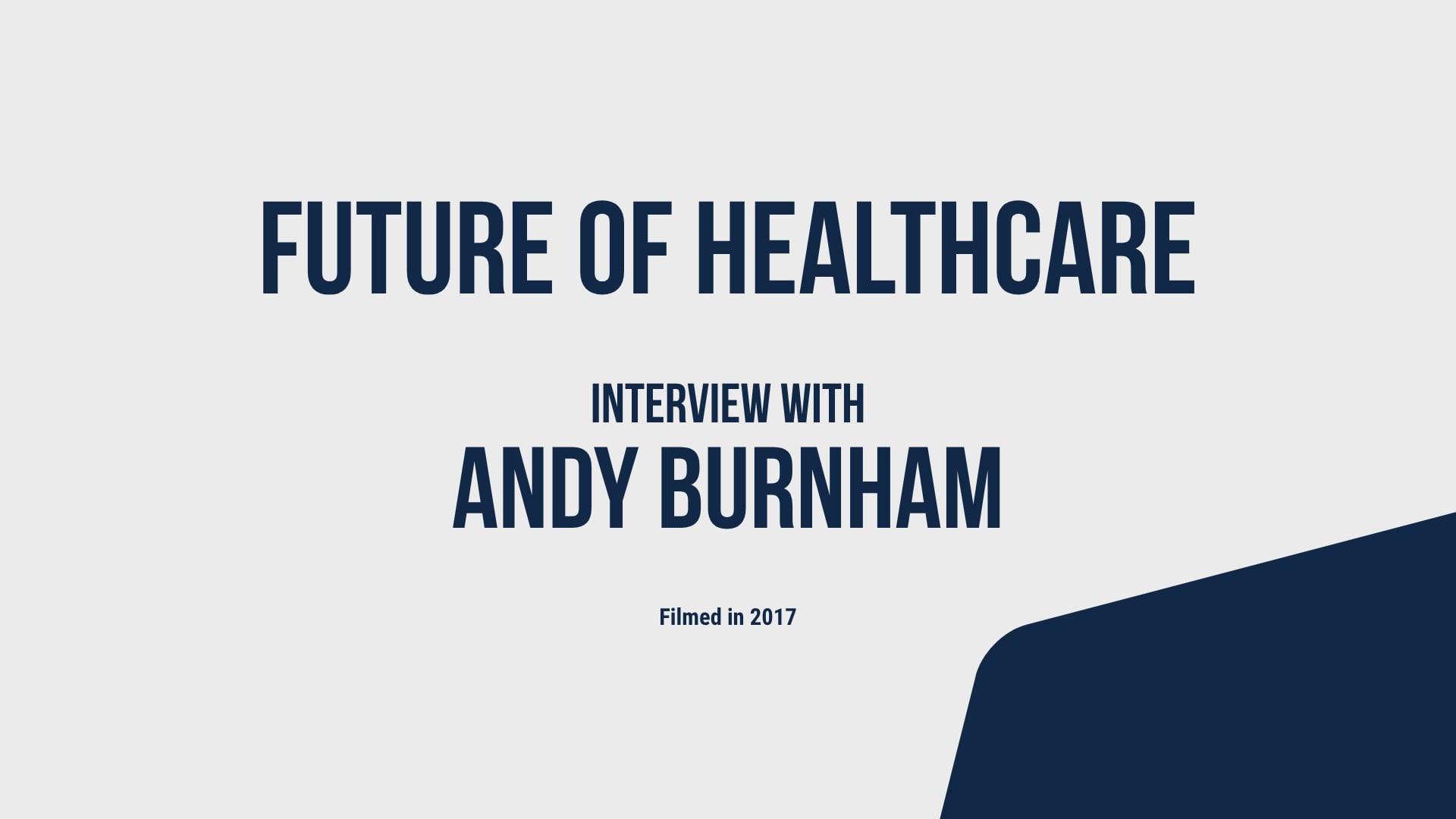 Developing Your Portfolio - Andy Burnham