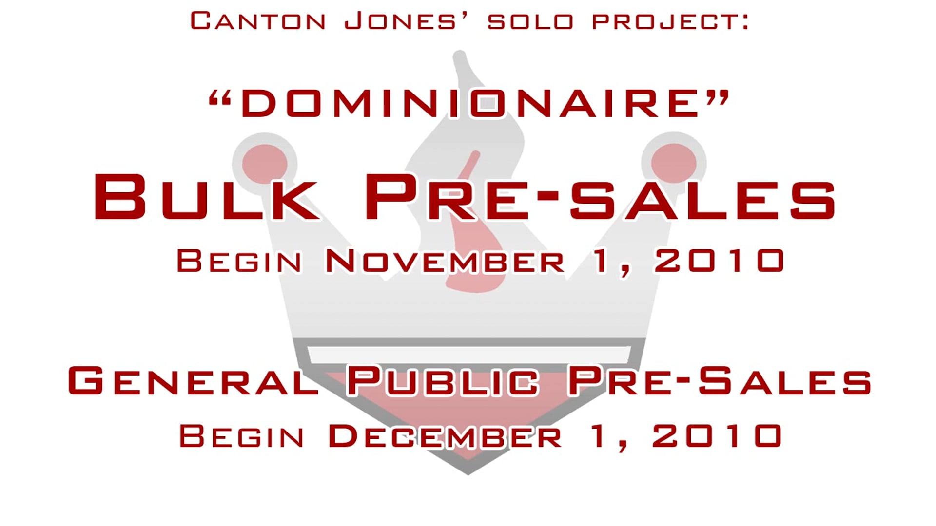 ALREADY GONE - CANTON JONES 