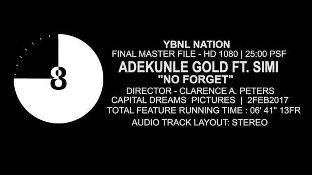 NO FORGET - ADEKUNLE GOLD Feat. SIMI