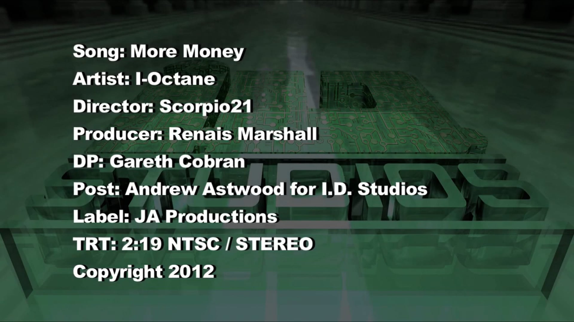 MORE MONEY - I OCTANE