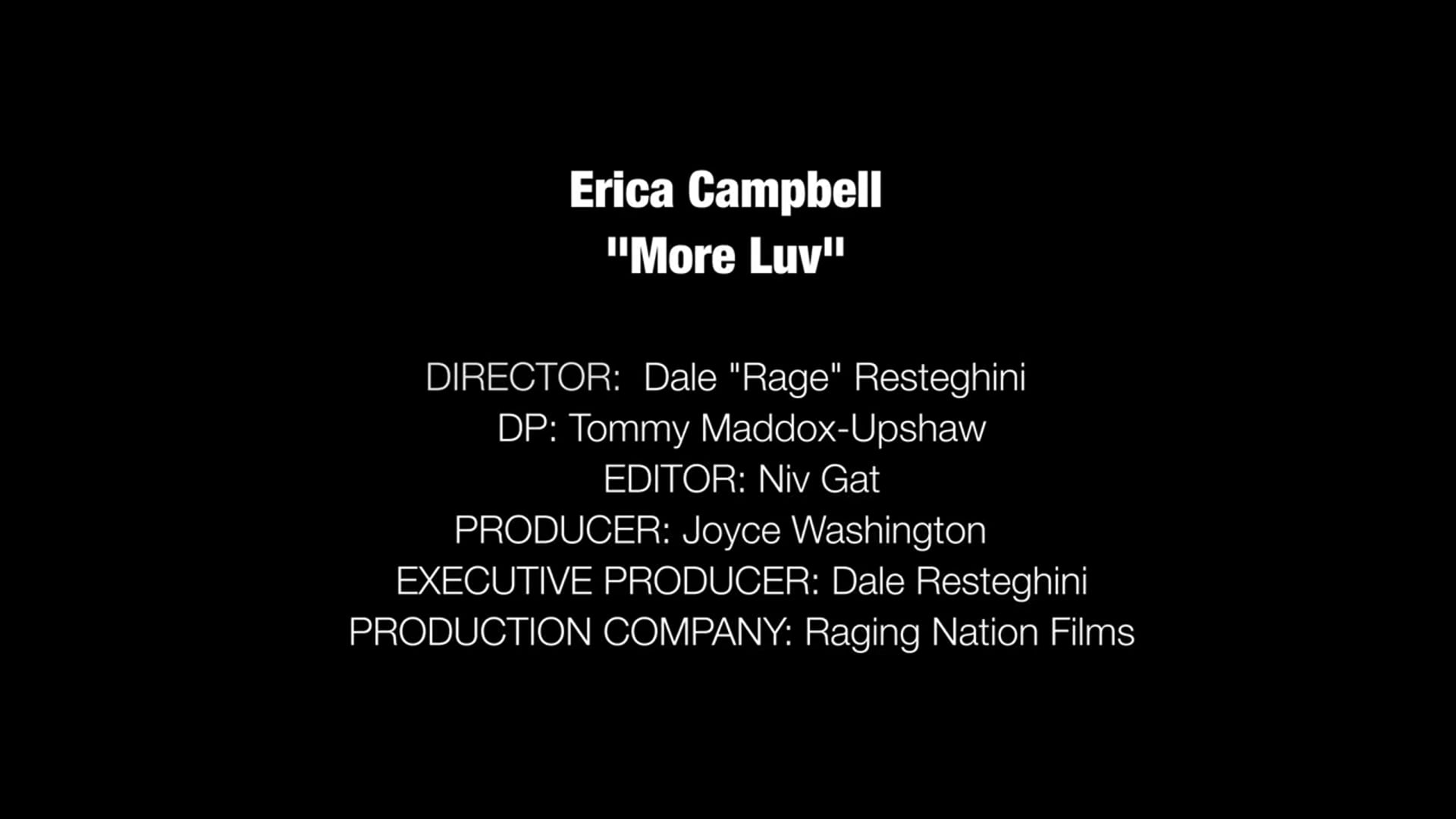 MORE LOVE - ERICA CAMPBELL