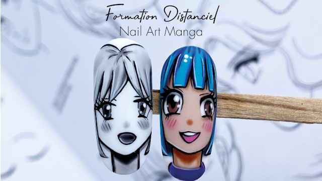 Nail Art Visage Manga