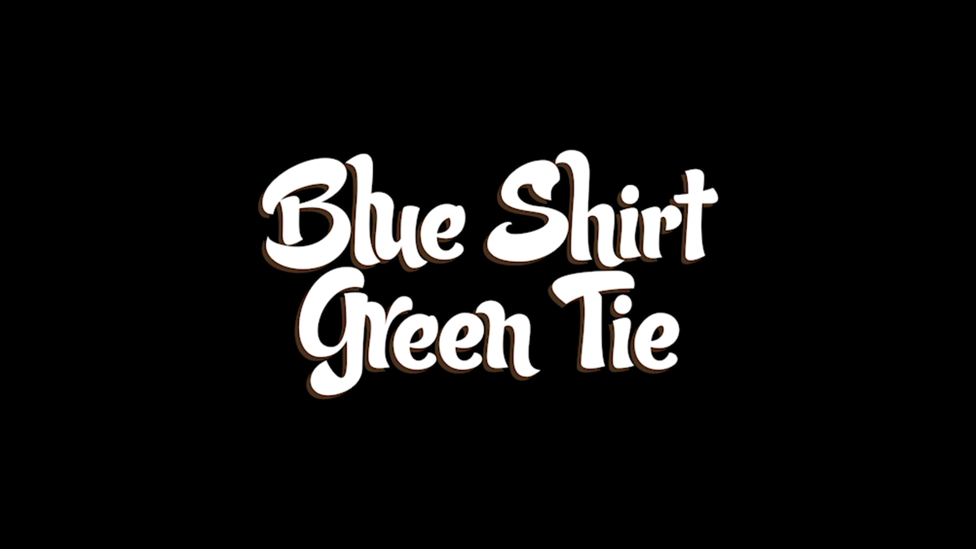 Blue Shirt Green Tie