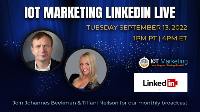IoT Marketing LinkedIn Live - September 13 2022