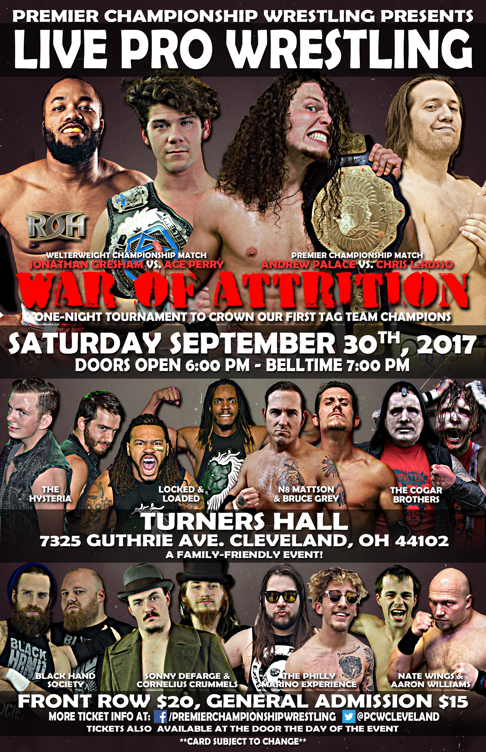 Premier “War of Attrition” – September 30, 2017