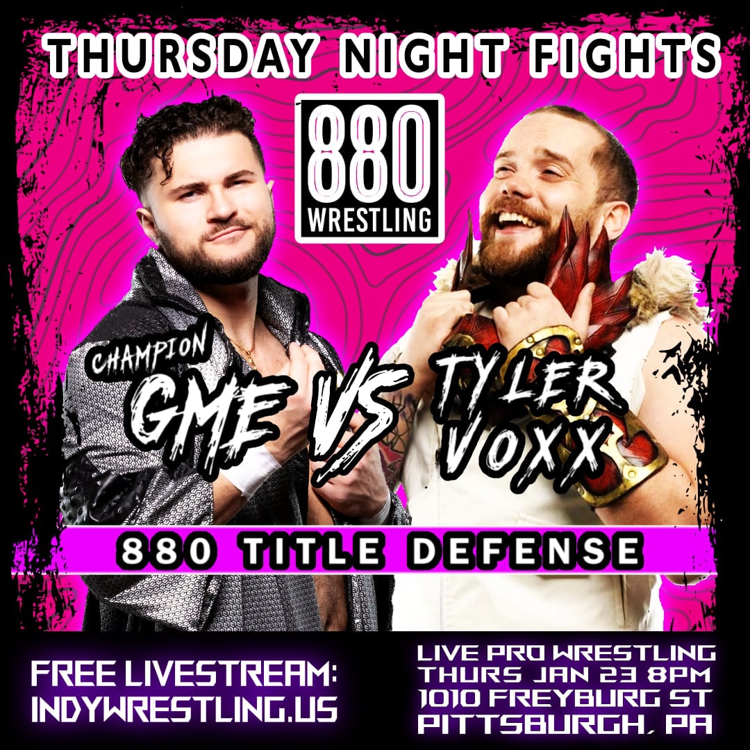 T2T Academy Pittsburgh #ThursdayNightFights - 880 Wrestling - 01/23/2025