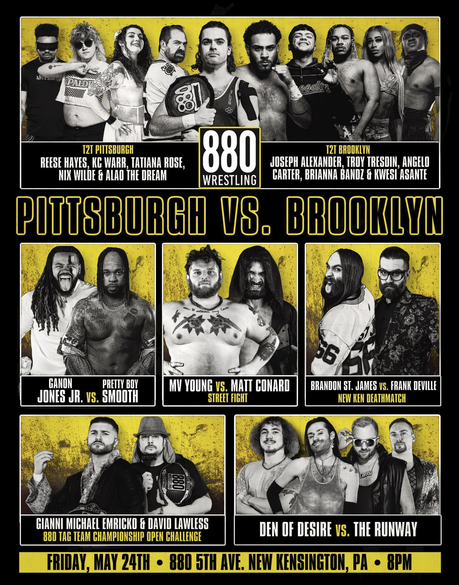 880 Wrestling "Pittsburgh vs Brooklyn" - 05/25/2024, 03:26:09