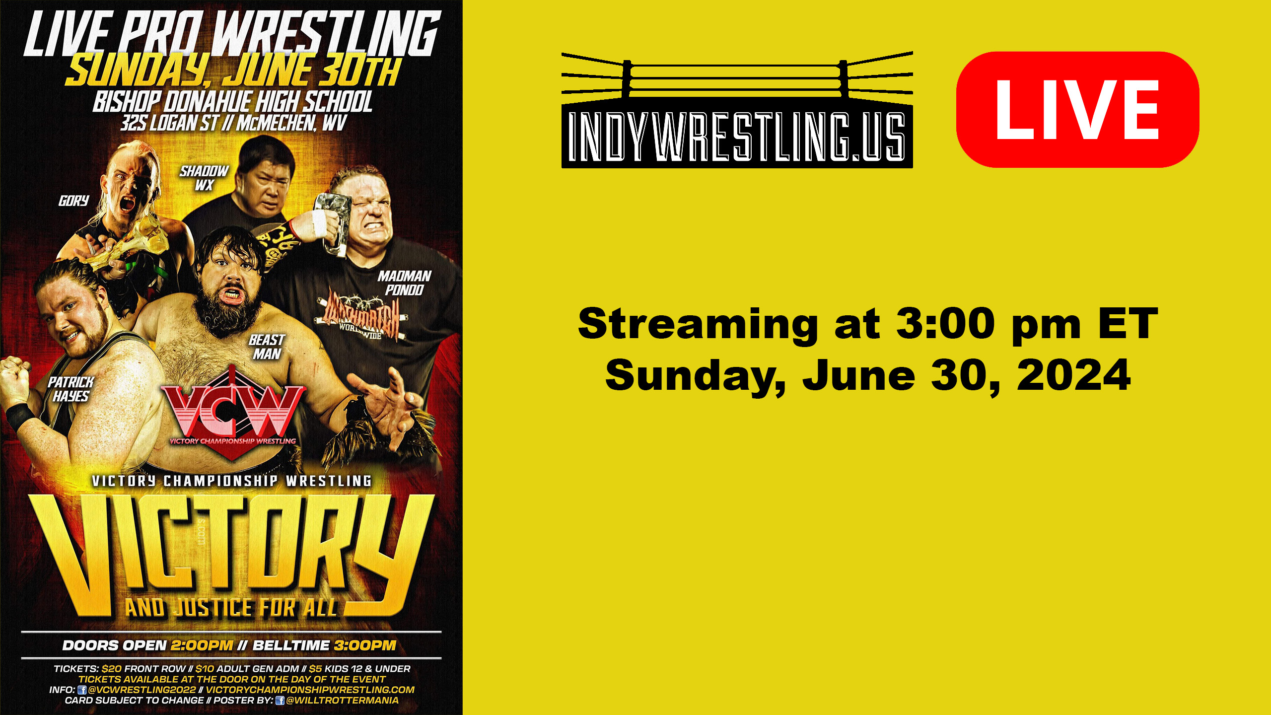 VCW Victory and Justice for All #VCWForAll - 06/30/2024, 21:29:19