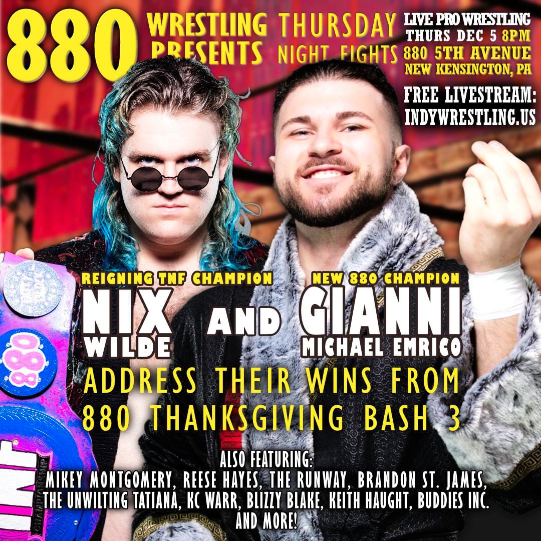 T2T Academy Pittsburgh #ThursdayNightFights - 880 Wrestling