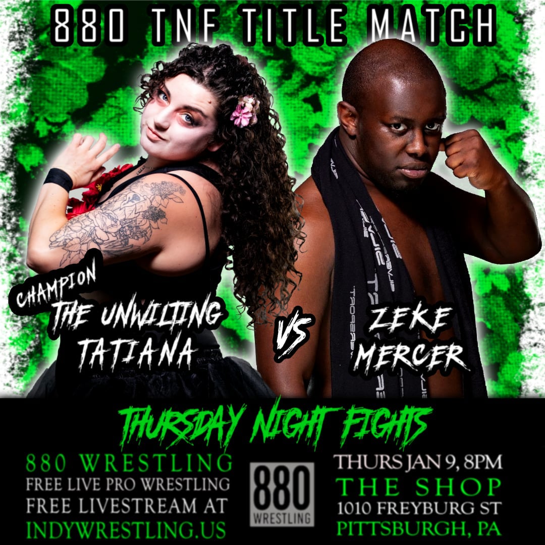 T2T Academy Pittsburgh #ThursdayNightFights - 880 Wrestling - 1/9/25