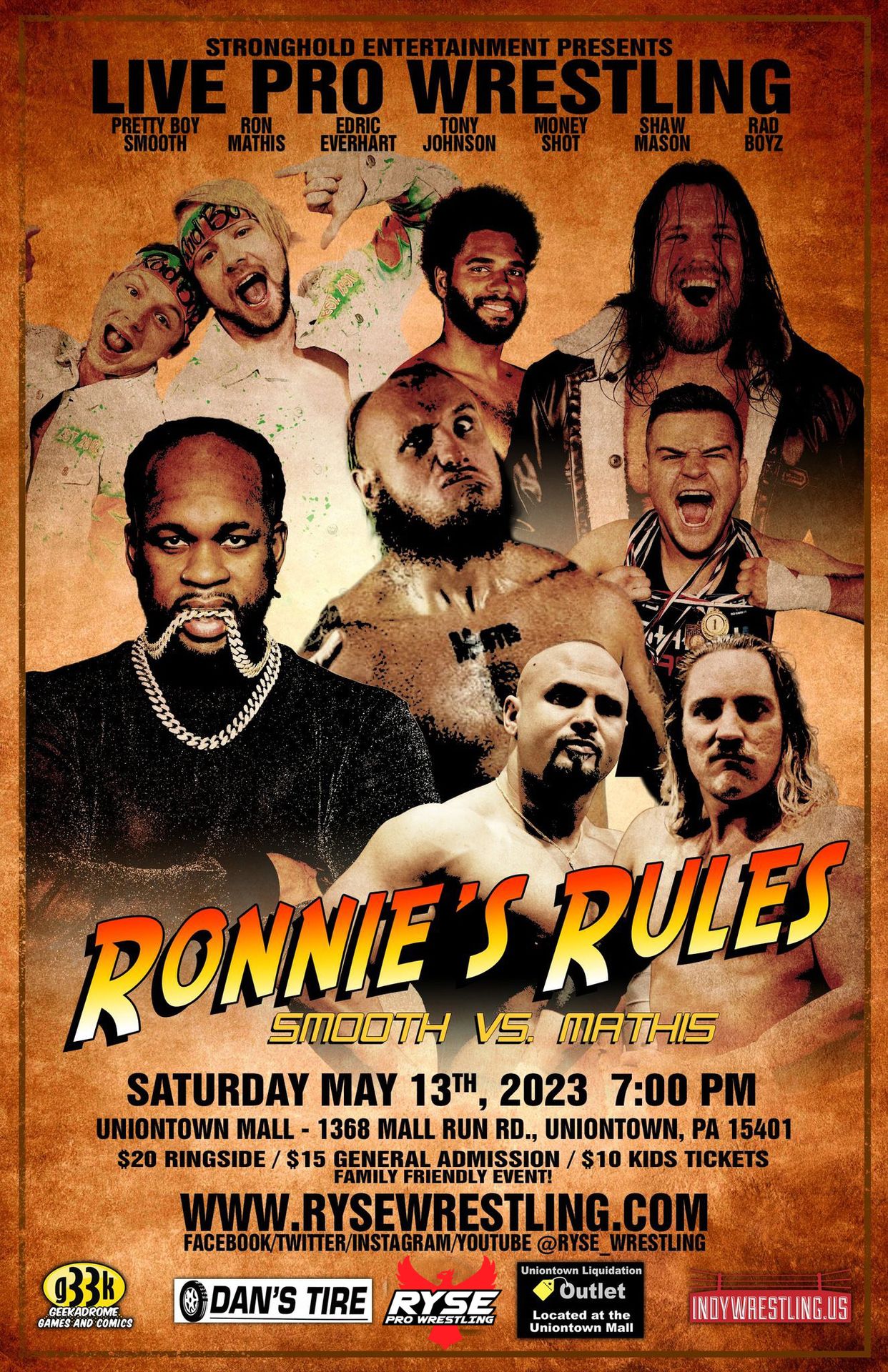 Ryse Wrestling: Ronnie's Rules