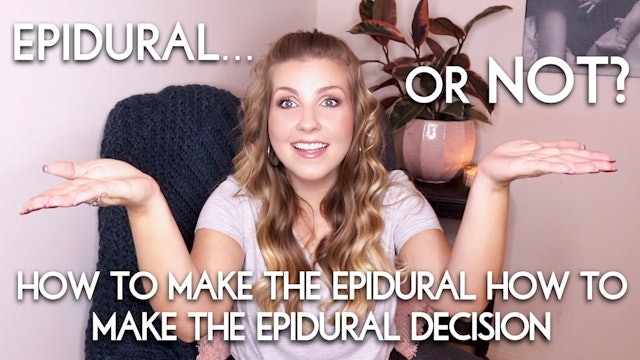 Should you Get an Epidural… or Not?