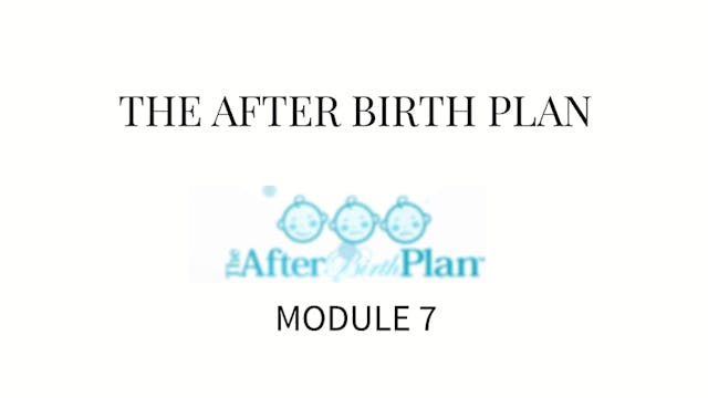 The AfterBirth Plan Module 7.2