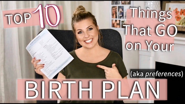 How to Put Together Your Birth Preferences/Plan