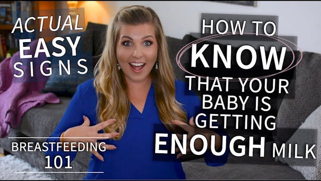 Breastfeeding Signs that Your Baby is...