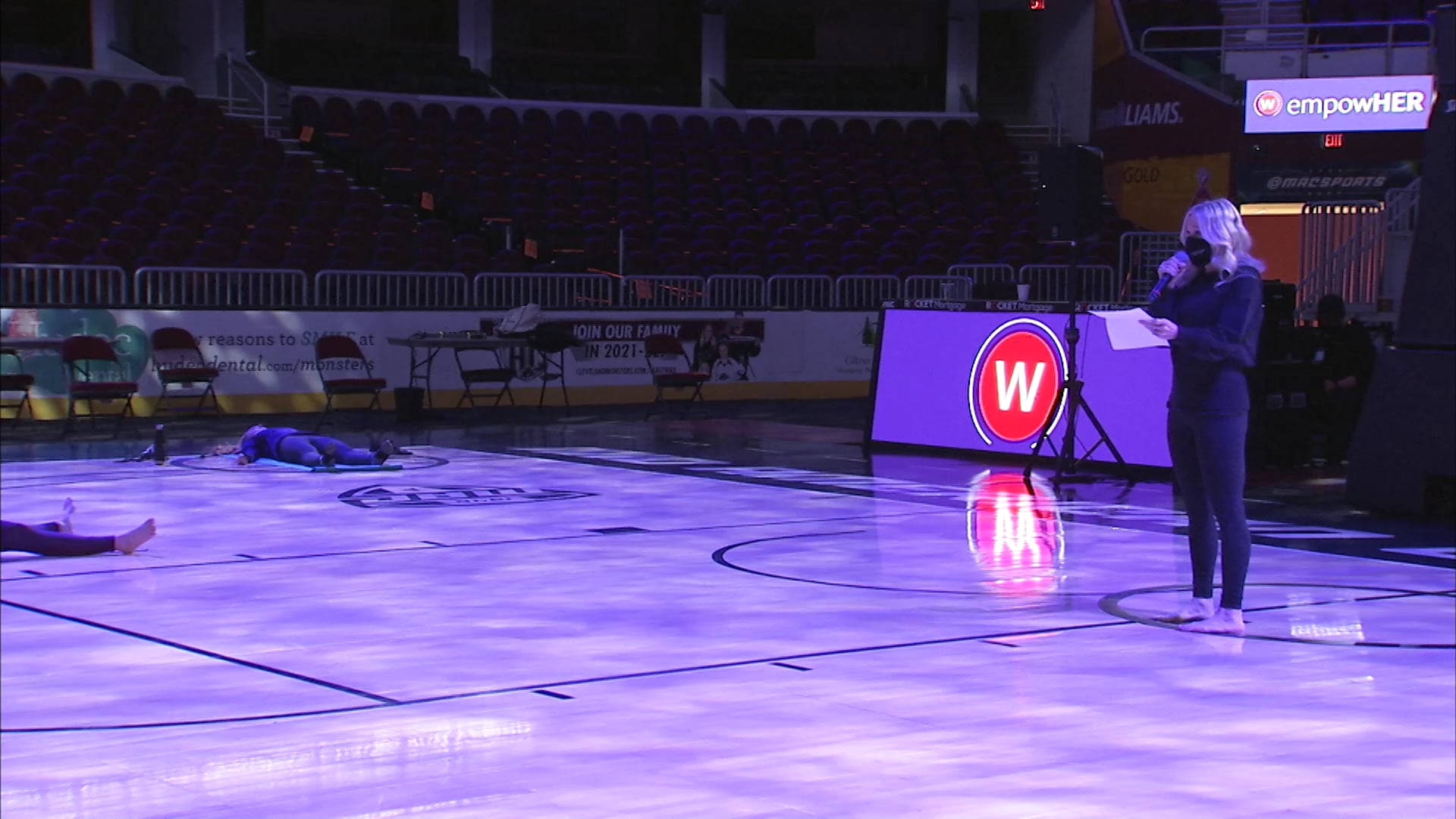 EmpoweHER 60 Minute Slow Flow with Women of the Cavs, Monsters, Charge & Legion