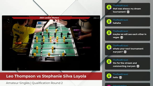Leo Thompson vs. Stephanie Silva Loyo...