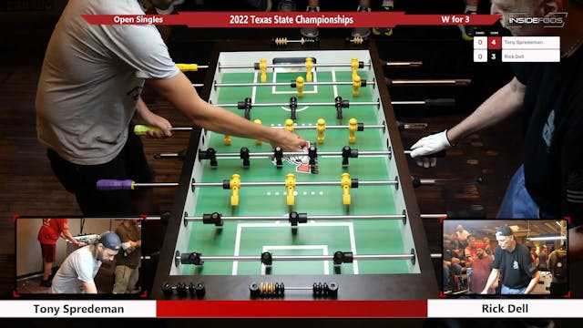 Tony Spredeman vs. Rick Dell Open Sin...