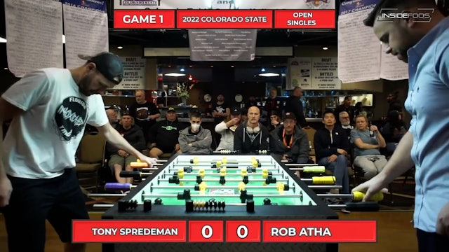 Tony Spredeman vs. Rob Atha | Open Singles W for 2nd