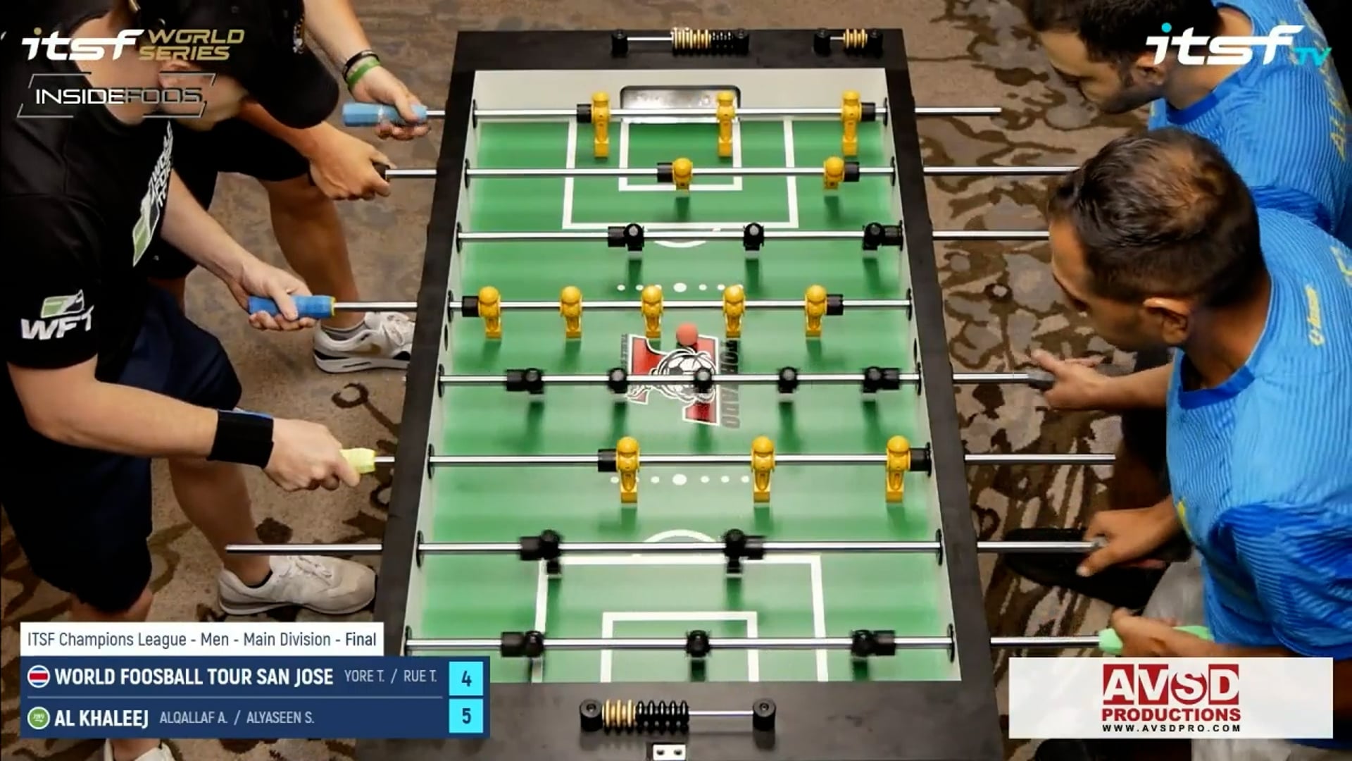ITSF League Men | World Foosball Tour San Jose vs. Al Khaleej Final Element 2