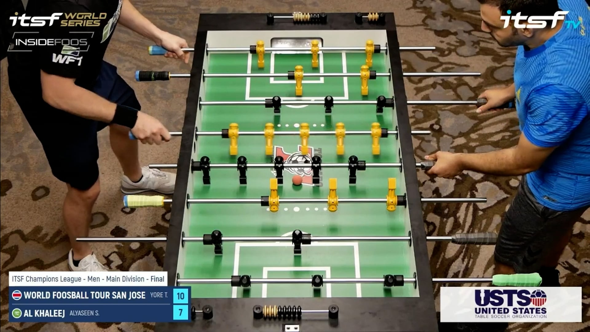 ITSF League Men | World Foosball Tour San Jose vs. Al Khaleej Final Element 3