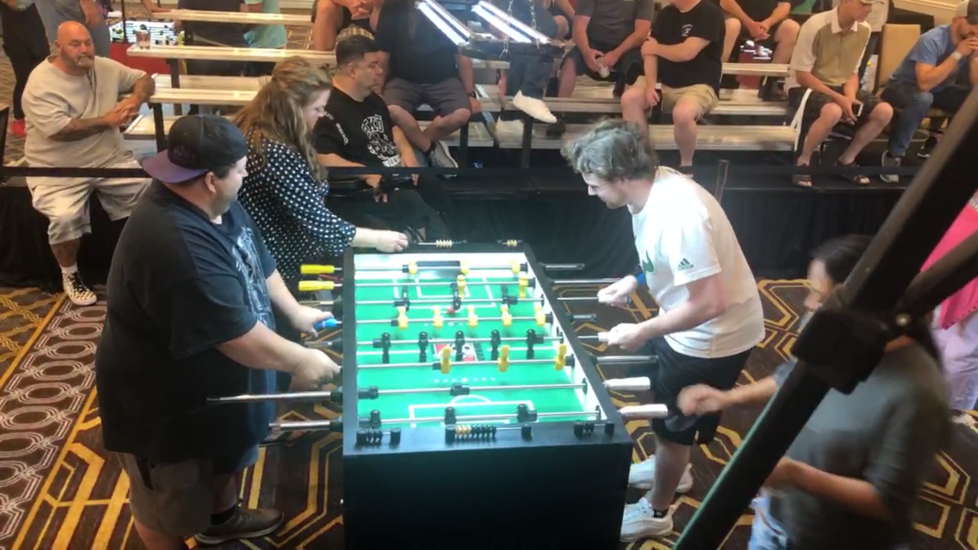 Mark Torres teasing the battle of the Tommys in Open Mixed