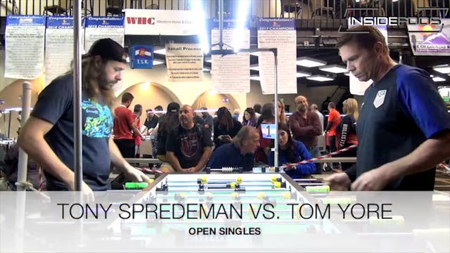 Tony Spredeman vs. Tom Yore | Open Si...
