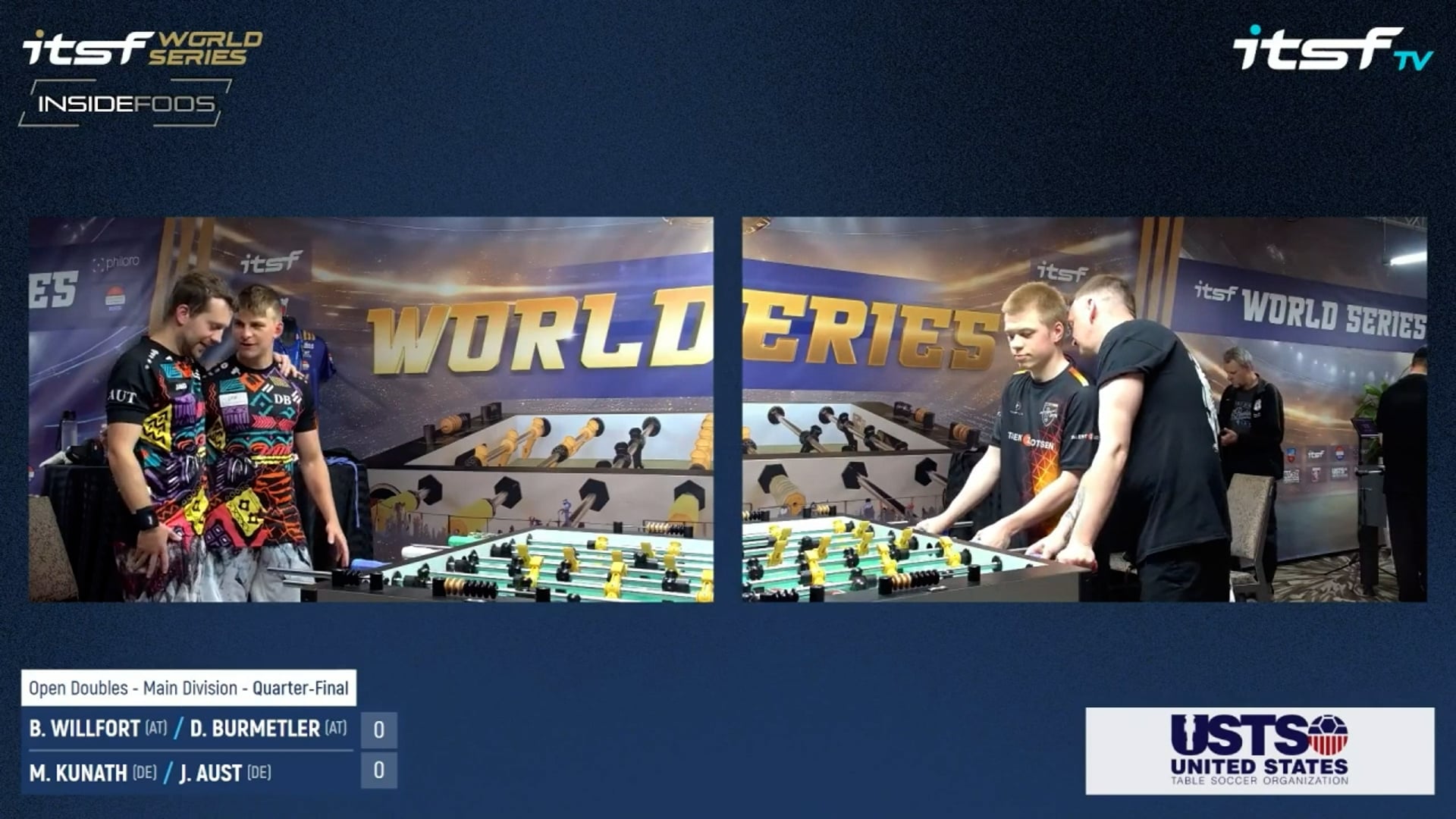 B. Willfort/D. Burmetler vs. J. Aust/M. Kunath | Open Doubles Quarter Final