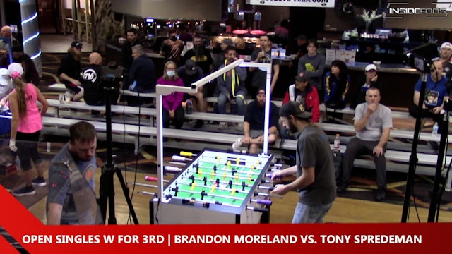 Brandon Moreland vs. Tony Spredeman Open Singles | W for 3rd
