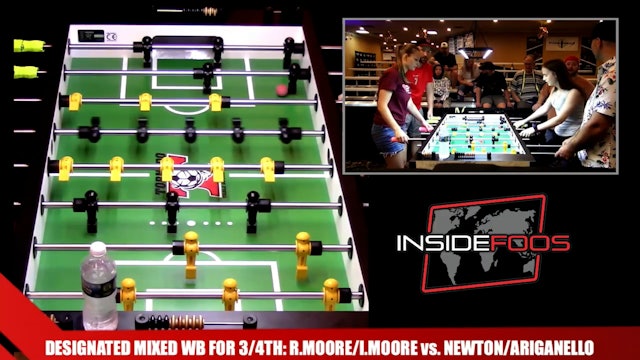 R.Moore/I.Moore vs. Newton/Ariganello | Designated Mixed WB for 3/4th