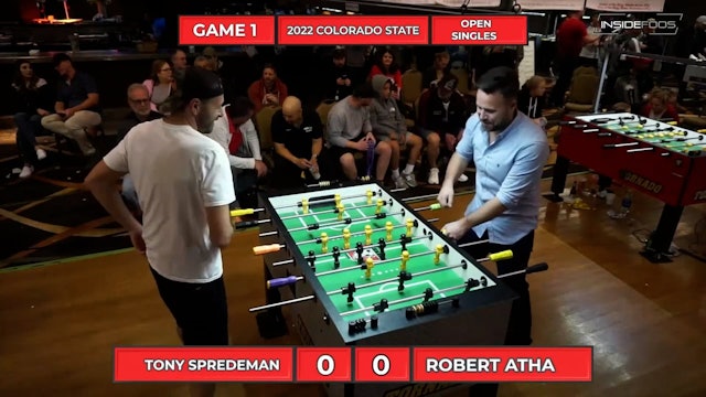 Tony Spredeman vs. Rob Atha | Open Singles Final 2nd Set