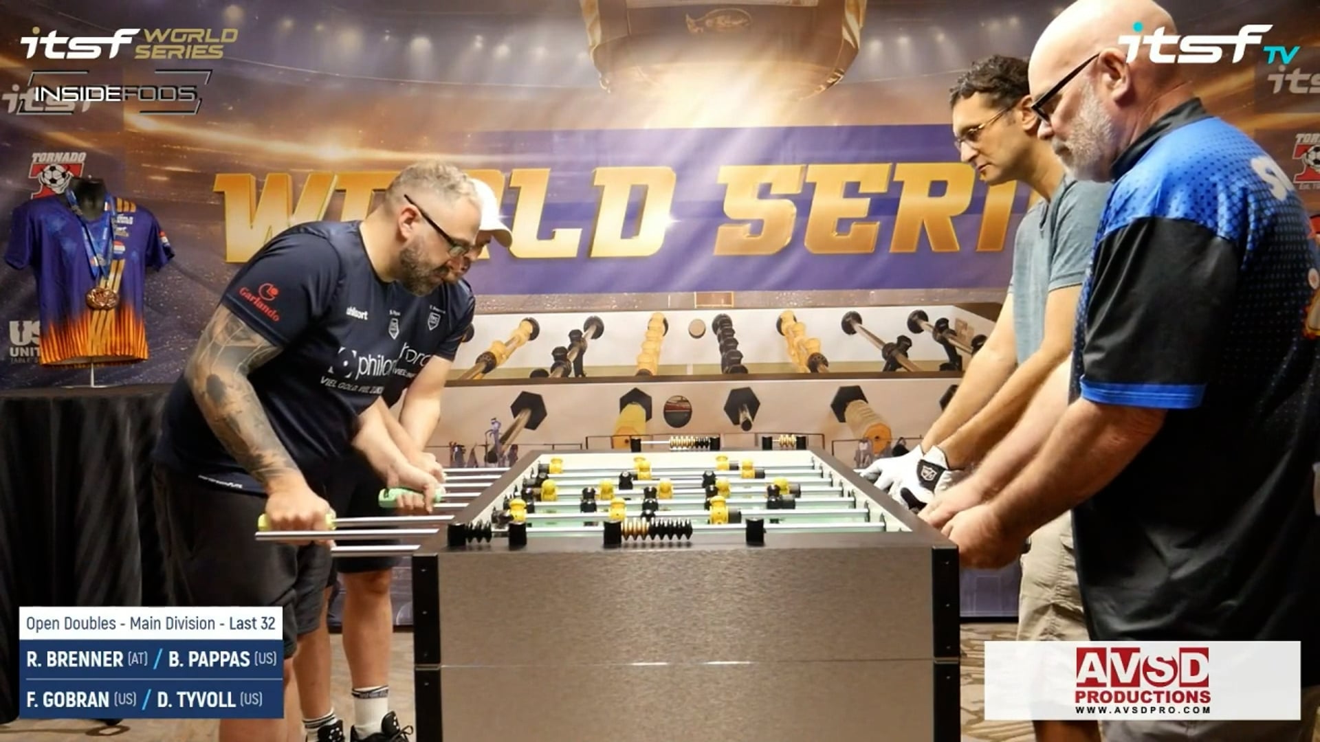 B. Pappas/R. Brenner vs. F. Gobran/D. Tyvoll | Open Doubles Last 32