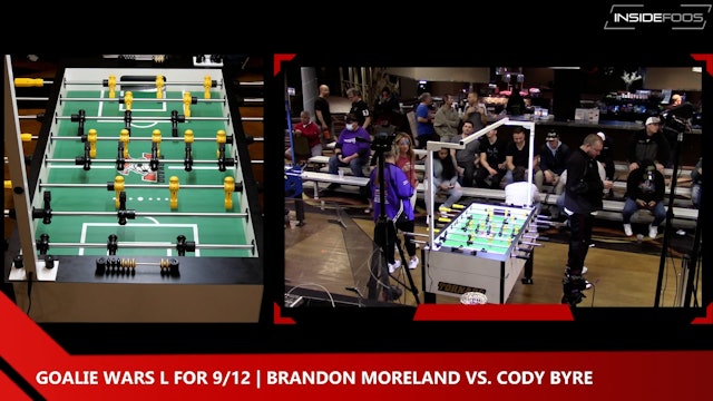 Brandon Moreland vs. Cody Byre | Goalie Wars L for 9/12