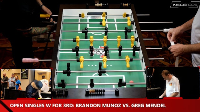 Brandon Munoz vs. Greg Mende | Open Singles W for 3rd