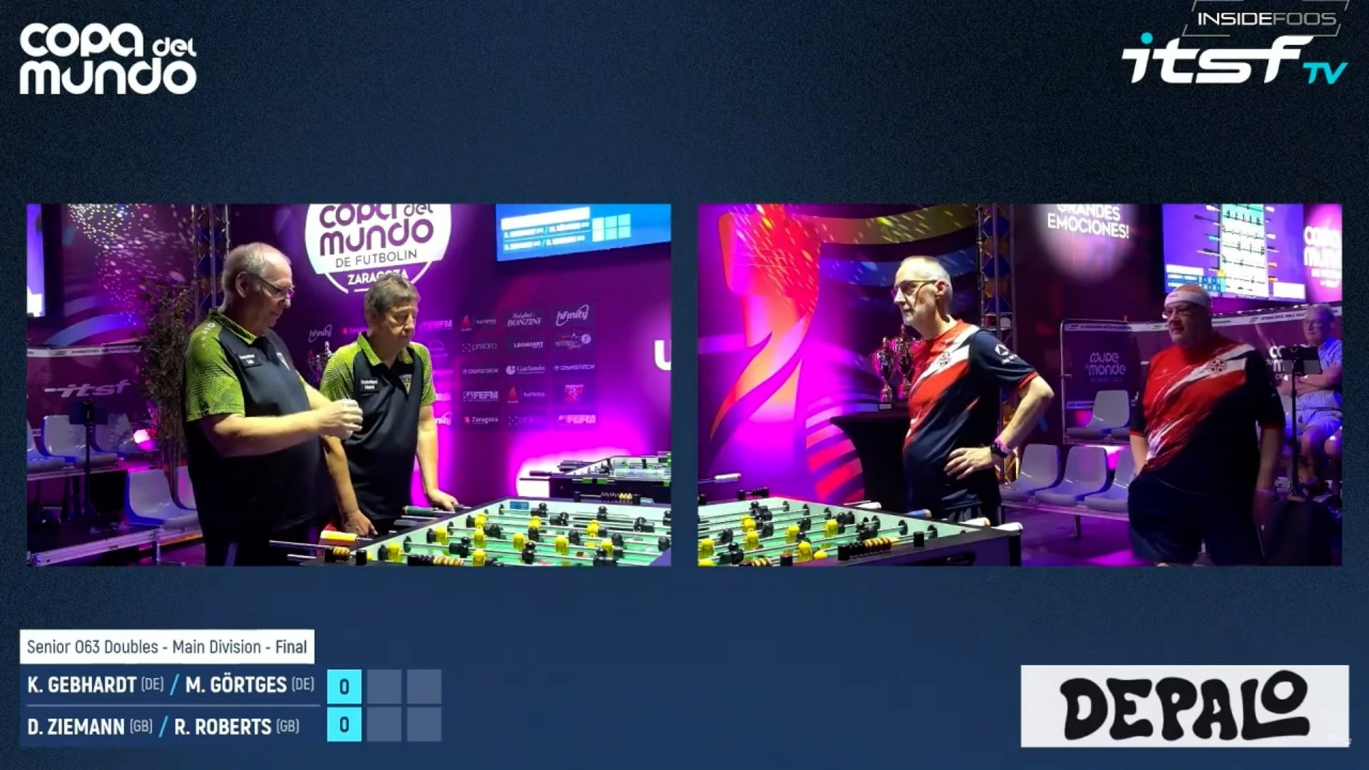 K. H. Gebhardt/M Gortges vs. D. Ziemann/R. Roberts | Senior 63 Final 