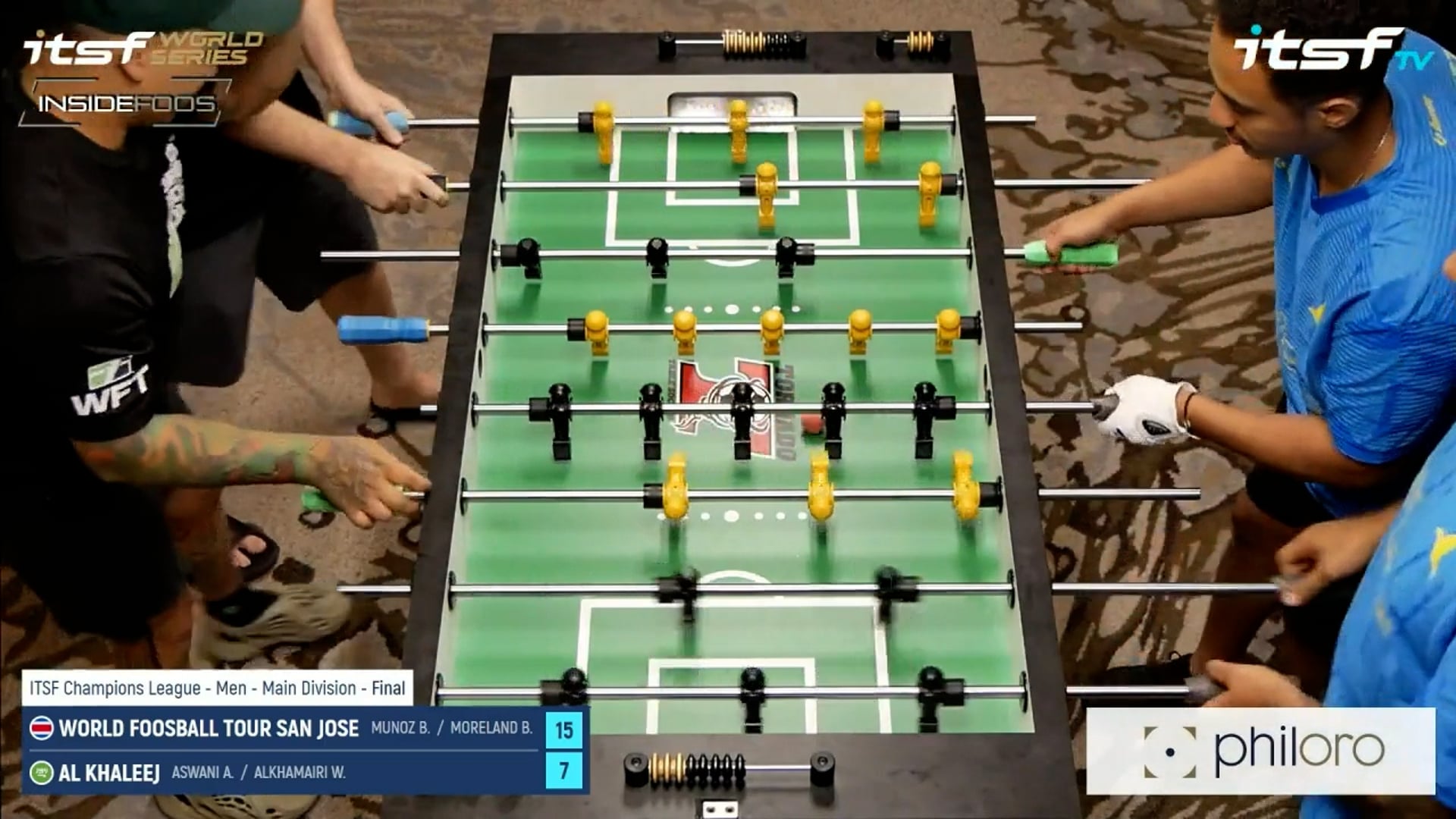 ITSF League Men | World Foosball Tour San Jose vs. Al Khaleej Final Element 4