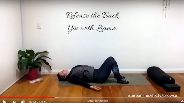 Release the spine in today's Yin class