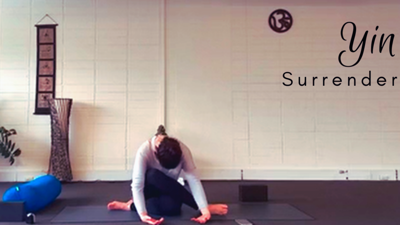 Surrender in today's Yin class.