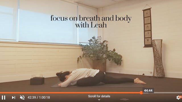 Lengthen Breath and Body with Leah Hatha