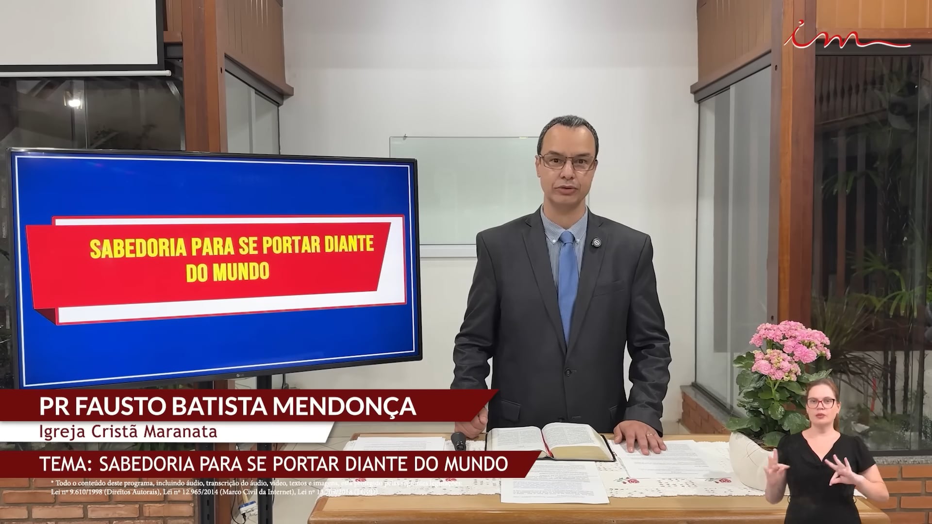 Sabedoria para se Portar Diante do Mundo