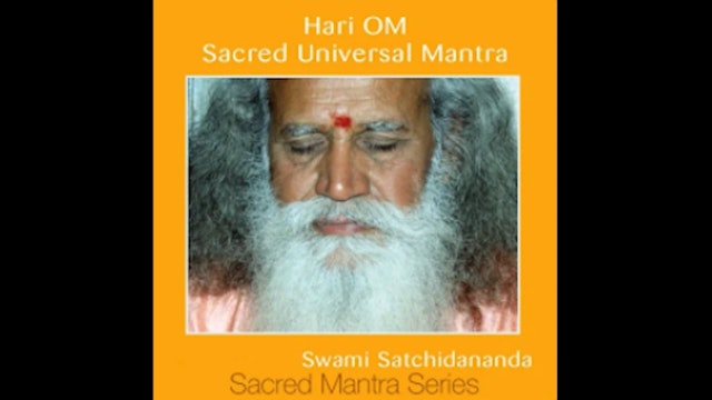 Hari OM chanting with Sri Swami Satchidananda