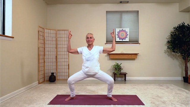 Hatha Yoga - Moon Salutations with Satya Greenstone (Chandra Namaskar)