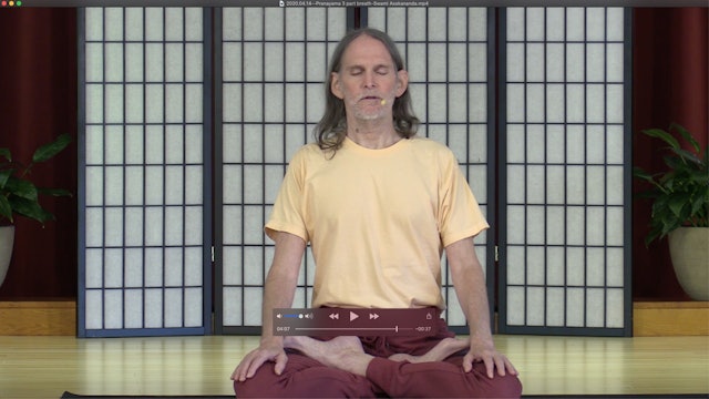 Dirgha Svasam: The 3-part breath with Swami Asokananda