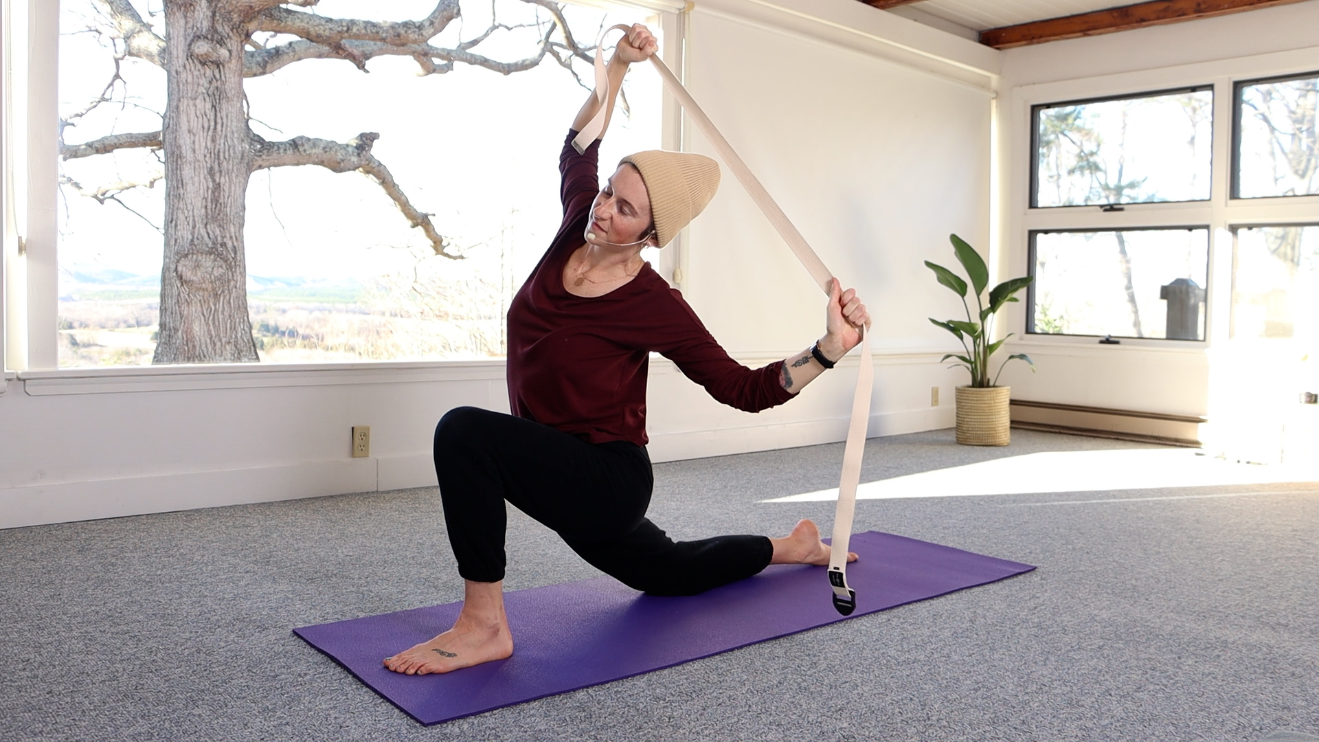 Hatha Yoga - The Sun Salutation Using Straps with Alex Ishwari - 13 min.