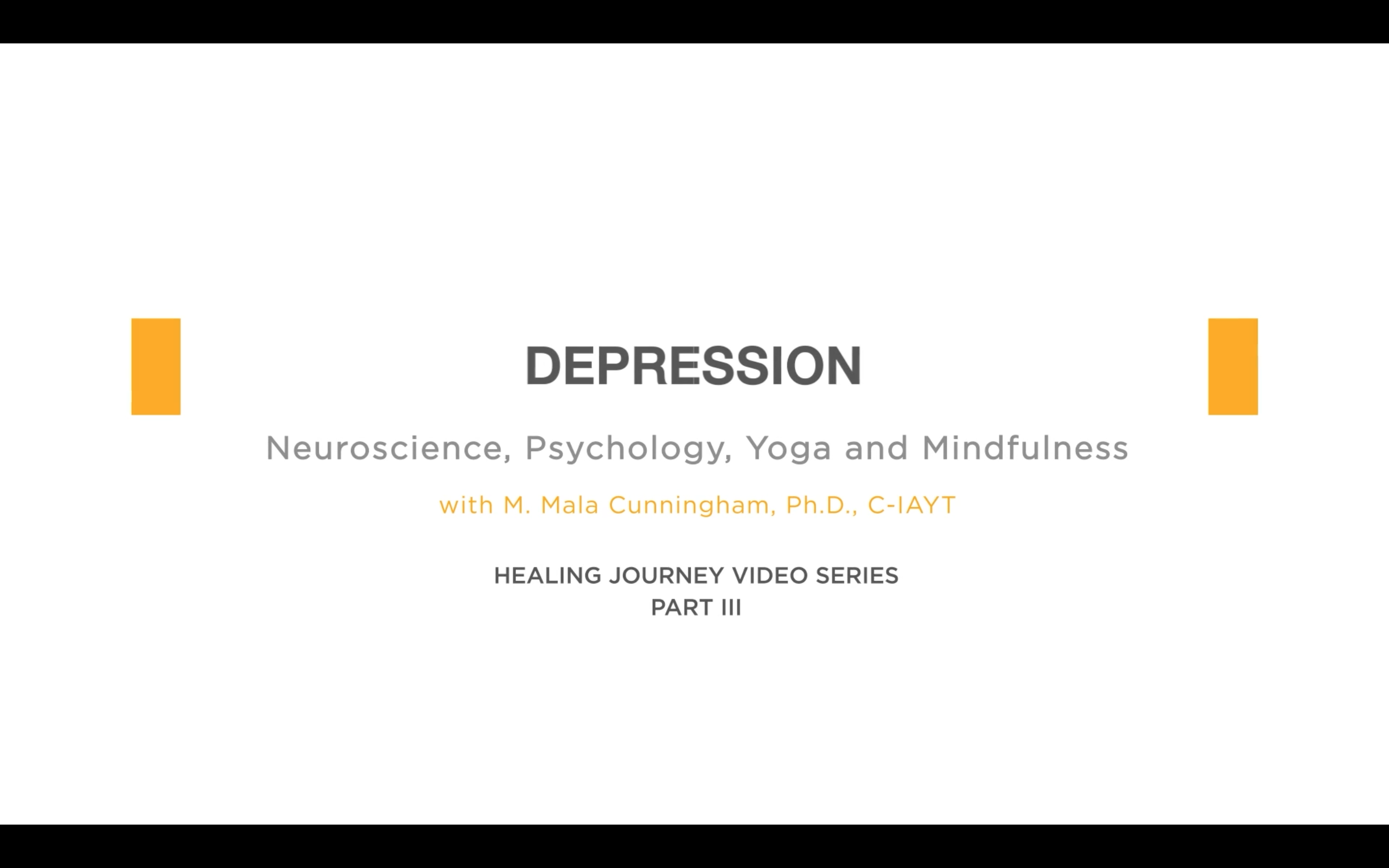 Neuroscience and Yoga: Depression with Mala Cunningham