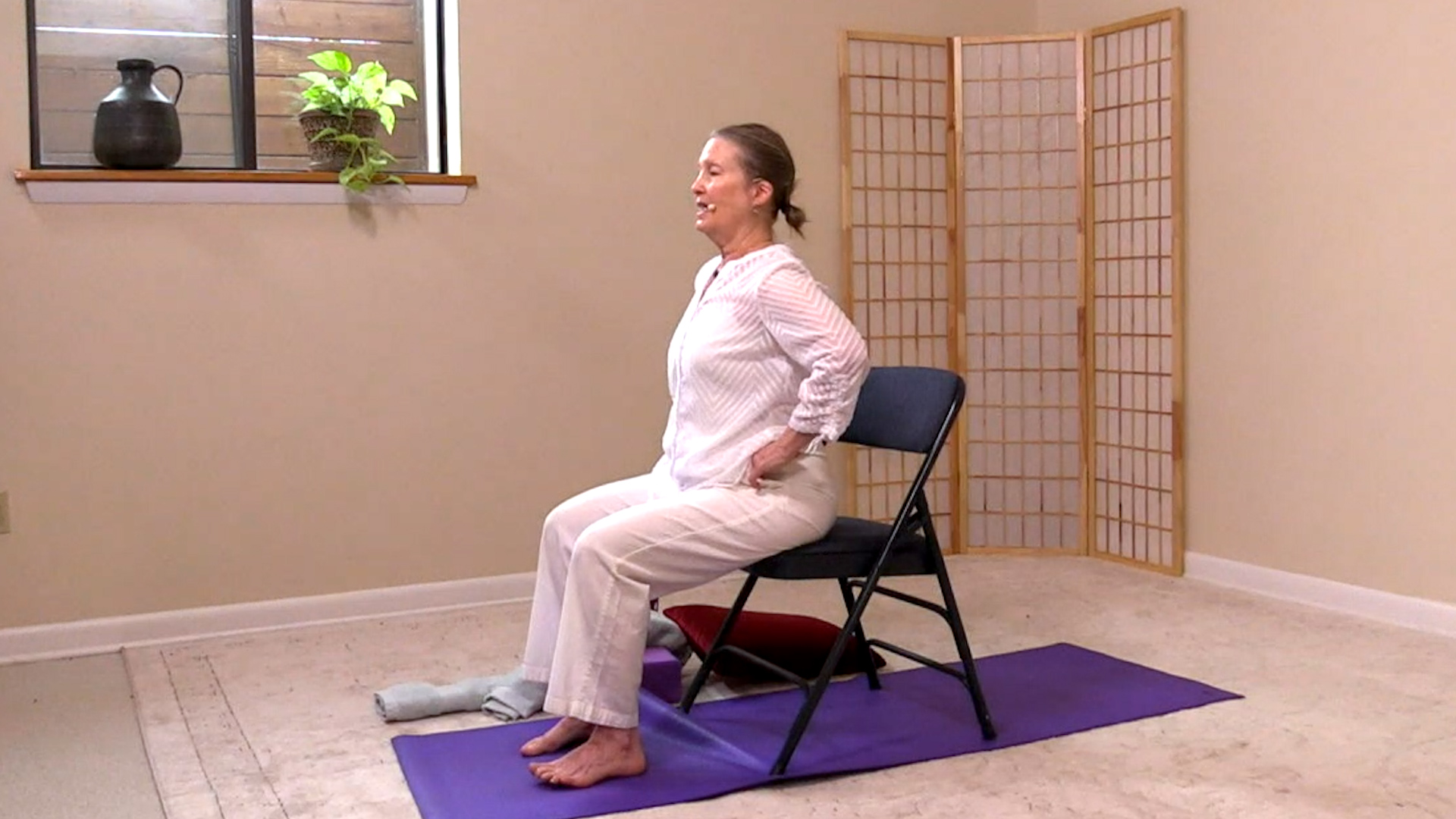 Hatha Yoga - Part 1: Chair to There with Sridevi Jones
