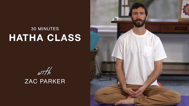 Hatha Yoga - 30 min. Level 1 class with Zac Parker