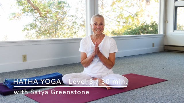 Hatha Yoga - 30 min. Level 3 with Sat...