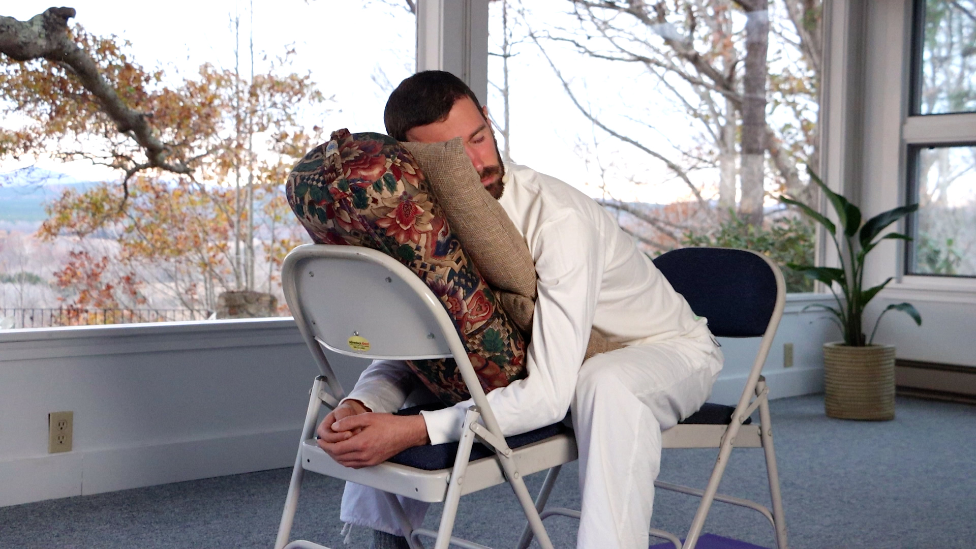 Restorative Yoga Pose for Relaxation - 15 min - with Zac Parker