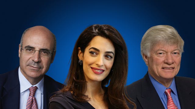 Amal Clooney, Geoffrey Robertson and ...